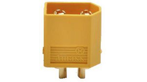 Connector, Plug, Yellow, 30A, Poles - 2, Pack of 10 pieces
